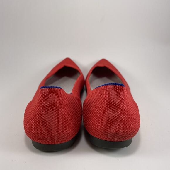 Rothy’s The Point Pointed Toe Flats Womens Size 8 Red Slip On Rothys - Picture 4 of 9